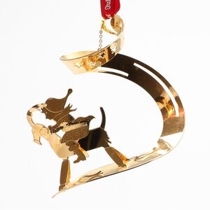 Georg Jensen 2002 Gold Plated Christmas Ornament